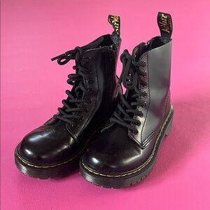 Dr. Martens Shiny Black Combat Boots
